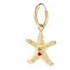 Kolczyk Single Pierrot Ring Earring