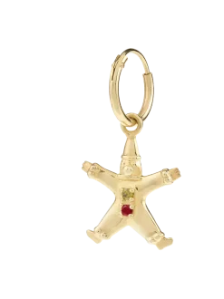 Kolczyk Single Pierrot Ring Earring