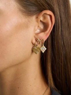 Kolczyk Single Rhapsody Love Ring Earring