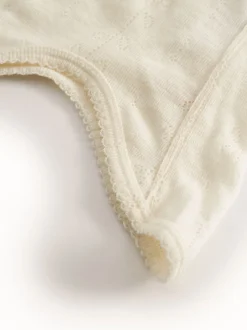 Kominiarka niemowlęca merino Balaclava Pointelle