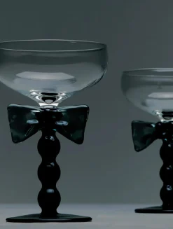 Komplet kieliszków Black Bow Coupes