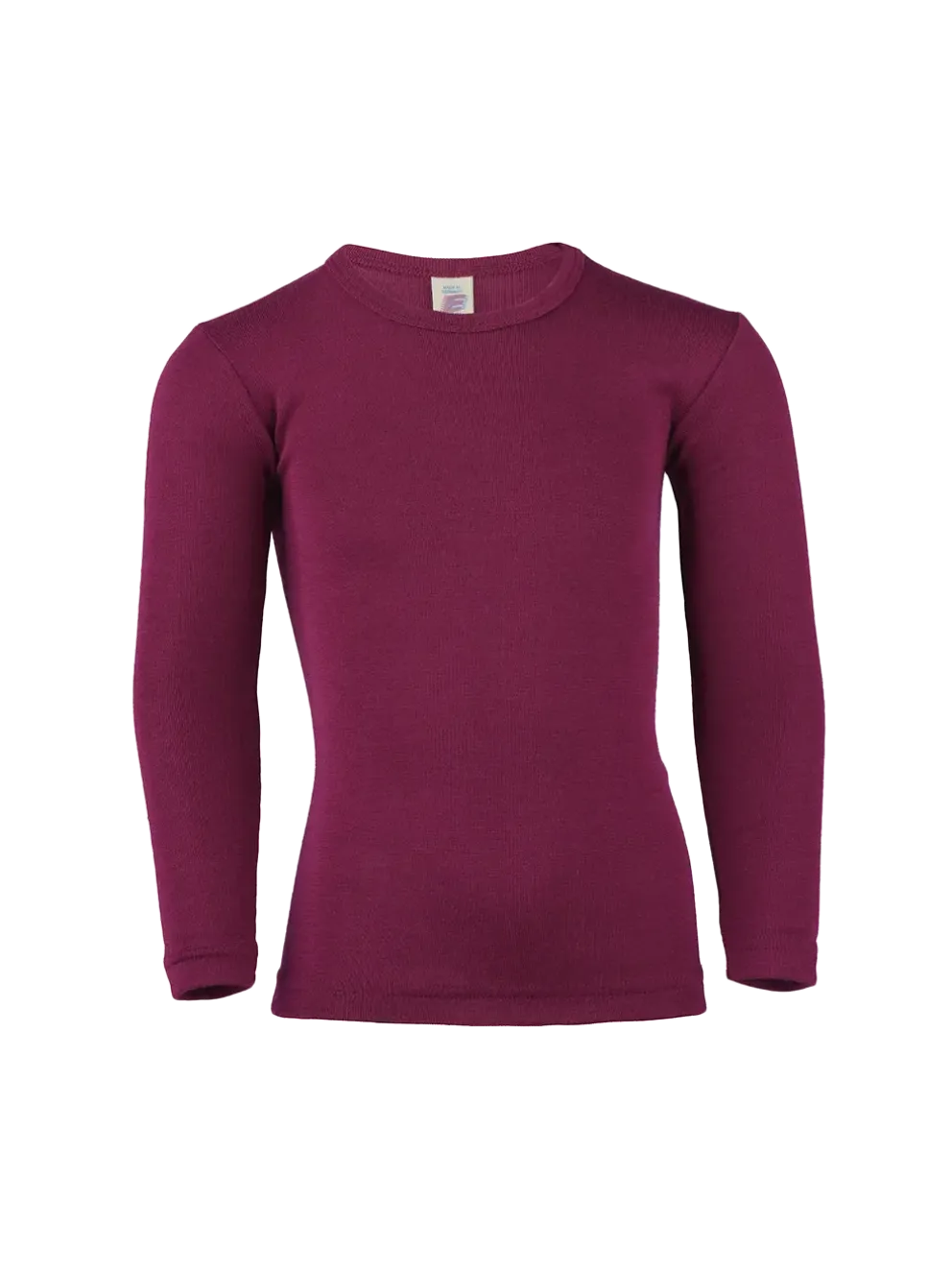 Koszulka longsleeve z wełny merino i jedwabiu