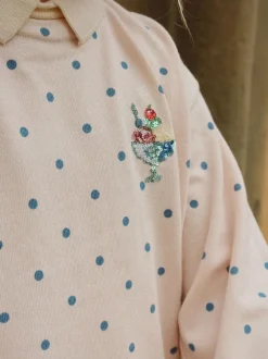Koszulka polo z długim rękawem Spotty GOTS