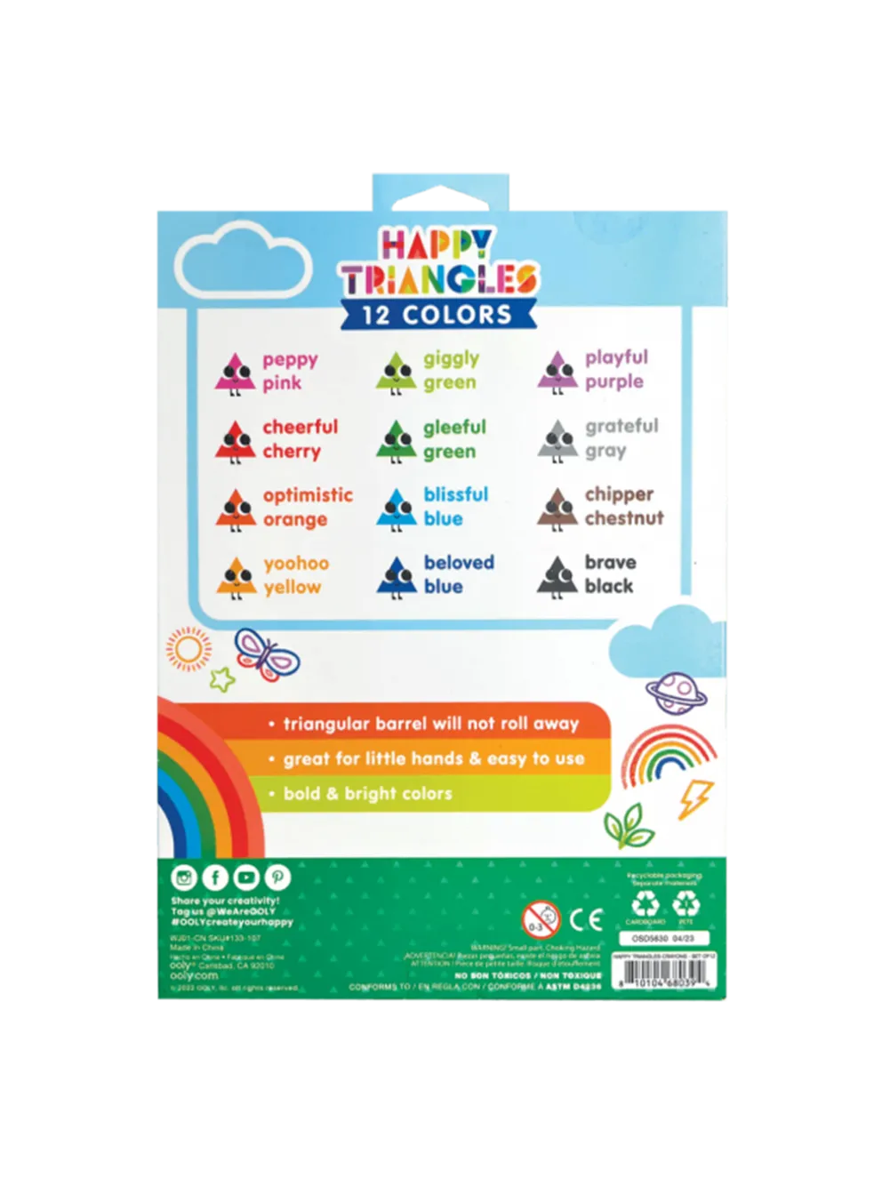 Kredki Malucha Jumbo Happy Triangles