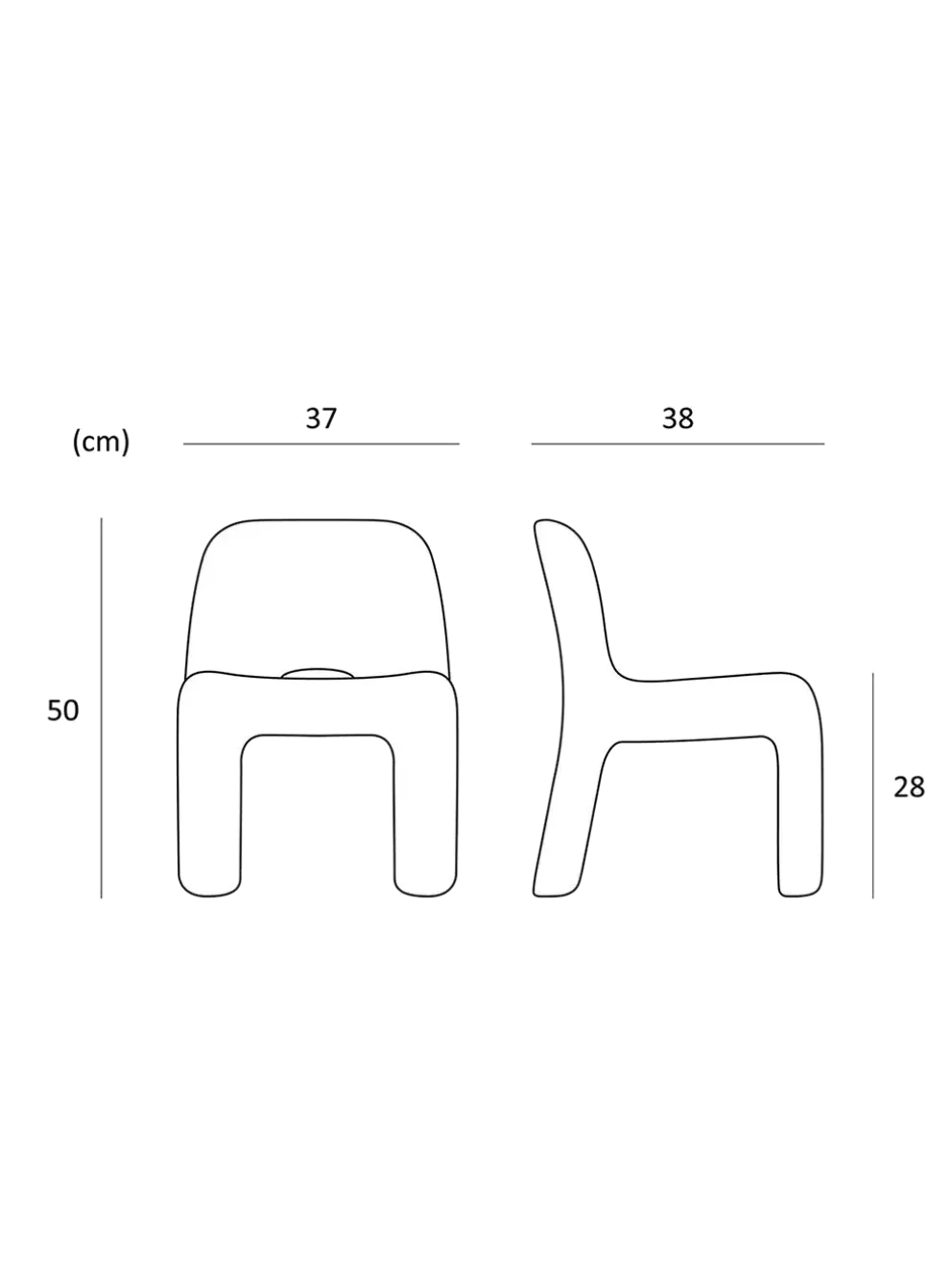 krzesło z eko tworzywa Charlie Chair