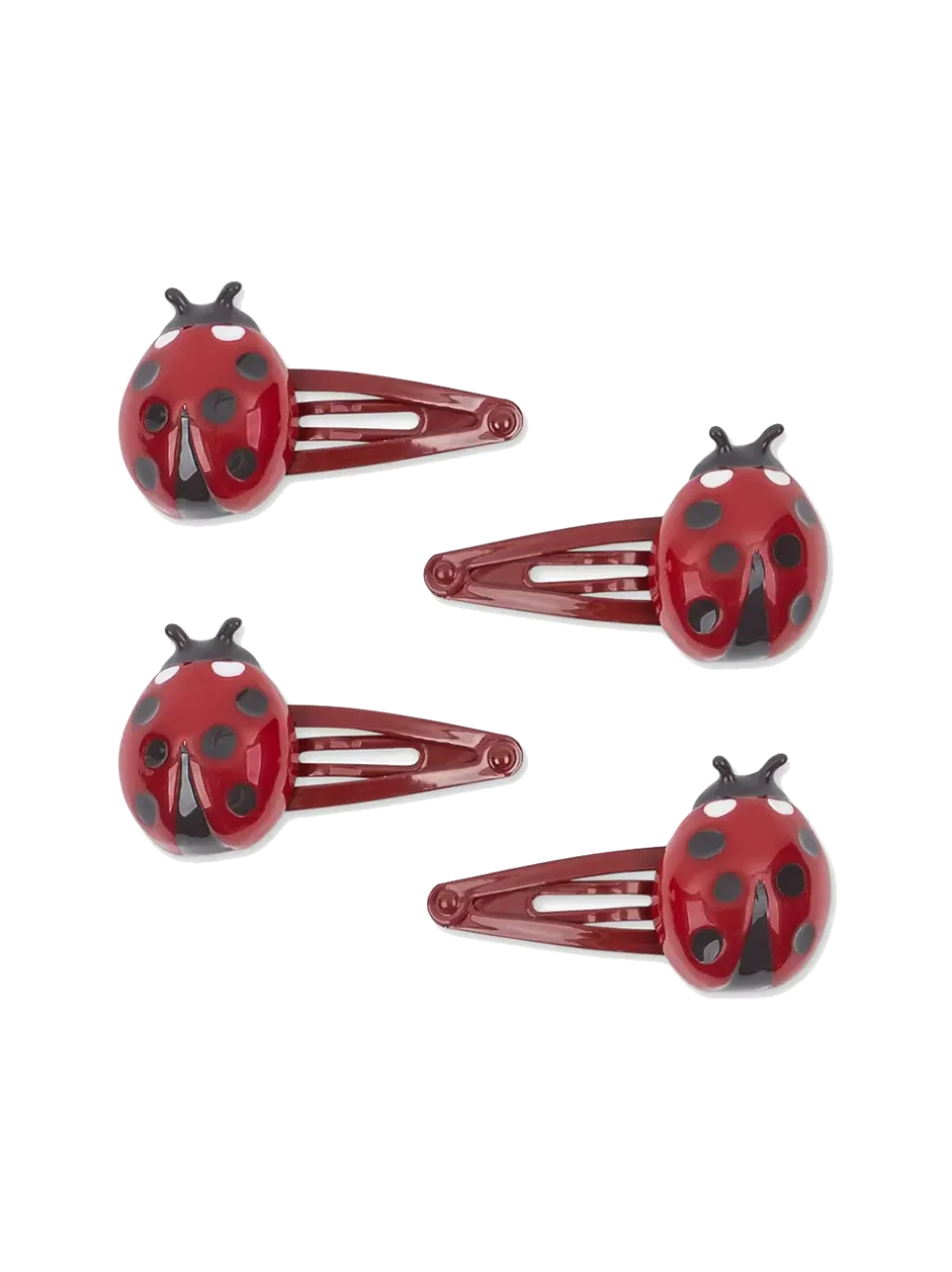 Ladybug Hair Clips 4-pack