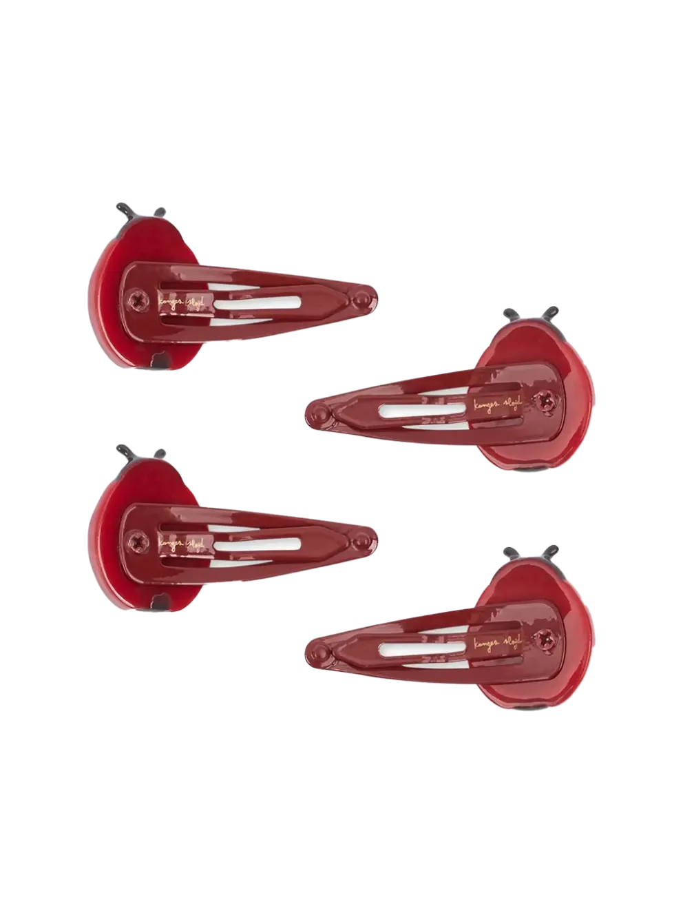 Ladybug Hair Clips 4-pack