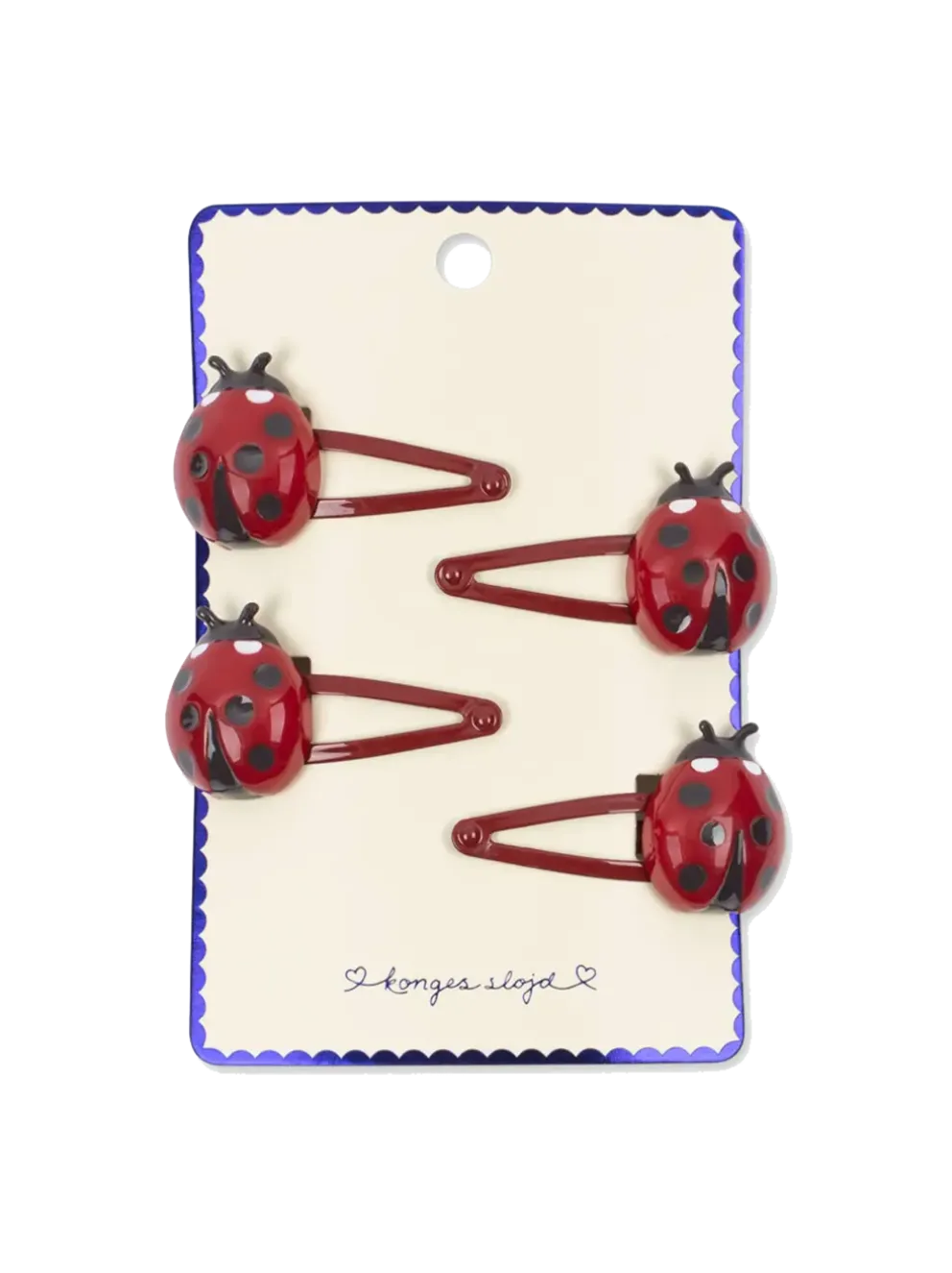 Ladybug Hair Clips 4-pack