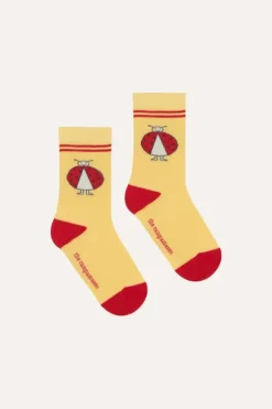 Ladybug Yellow Socks