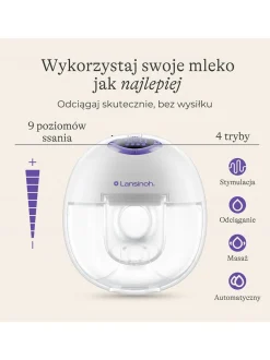 Laktator podwójny bezprzewodowy Hands-free