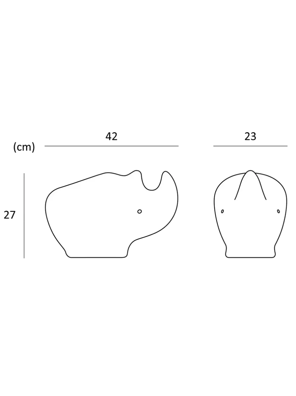 Lampa z eko tworzywa Rhino Lamp