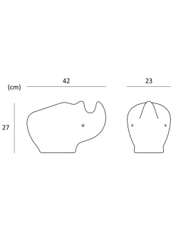 Lampa z eko tworzywa Rhino Lamp