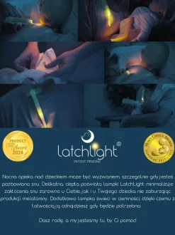 Lampka nocna z klipsem nie zaburzająca fazy snu