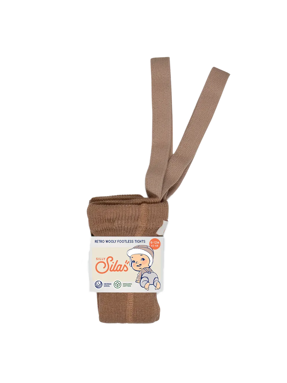 legginsy z wełną merino na szelkach w stylu vintage