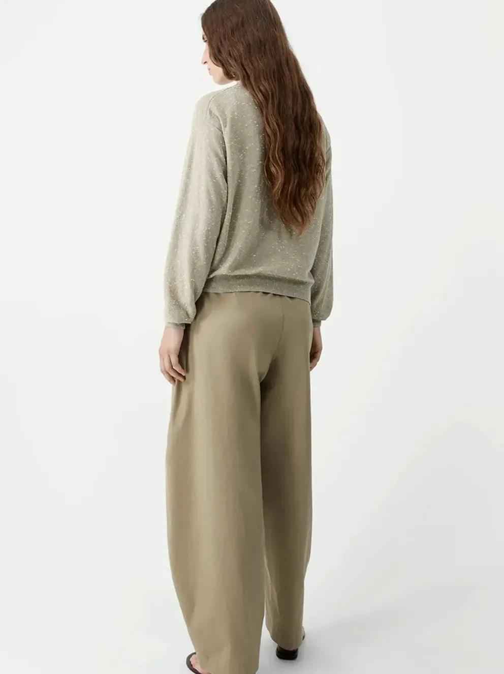 Linen & Cotton Flecked Cardigan