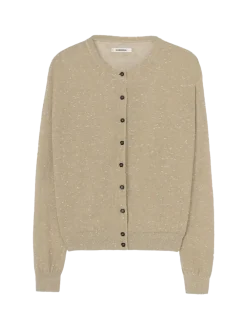 Linen & Cotton Flecked Cardigan