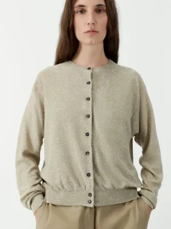 Linen & Cotton Flecked Cardigan