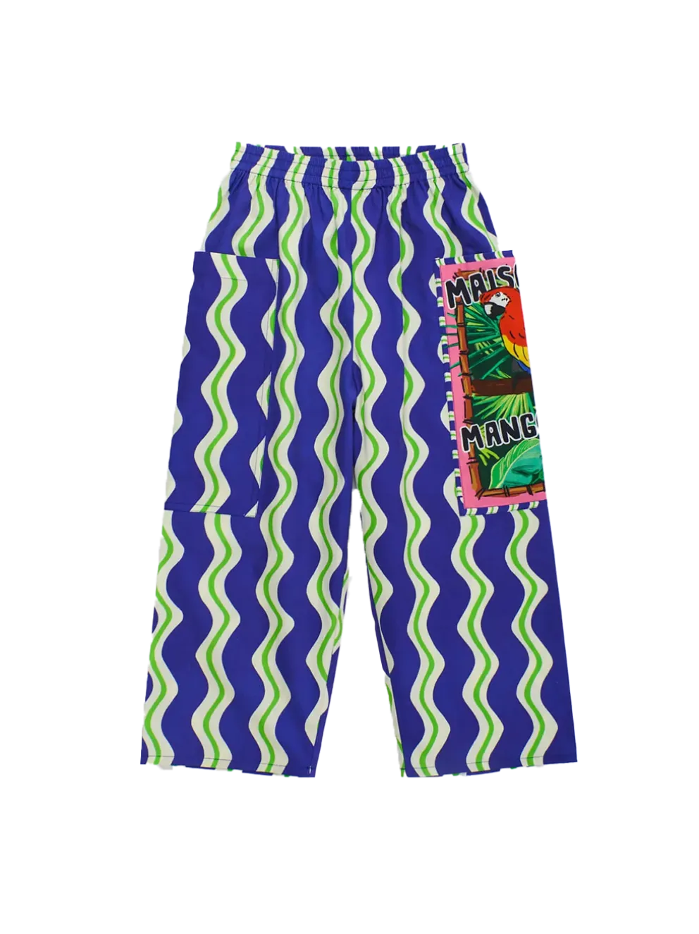 Loros Wavy Pants Navy Blue