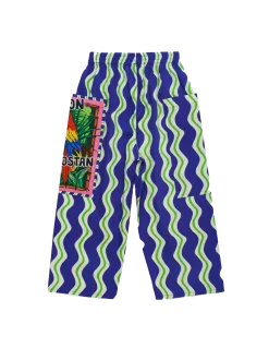 Loros Wavy Pants Navy Blue