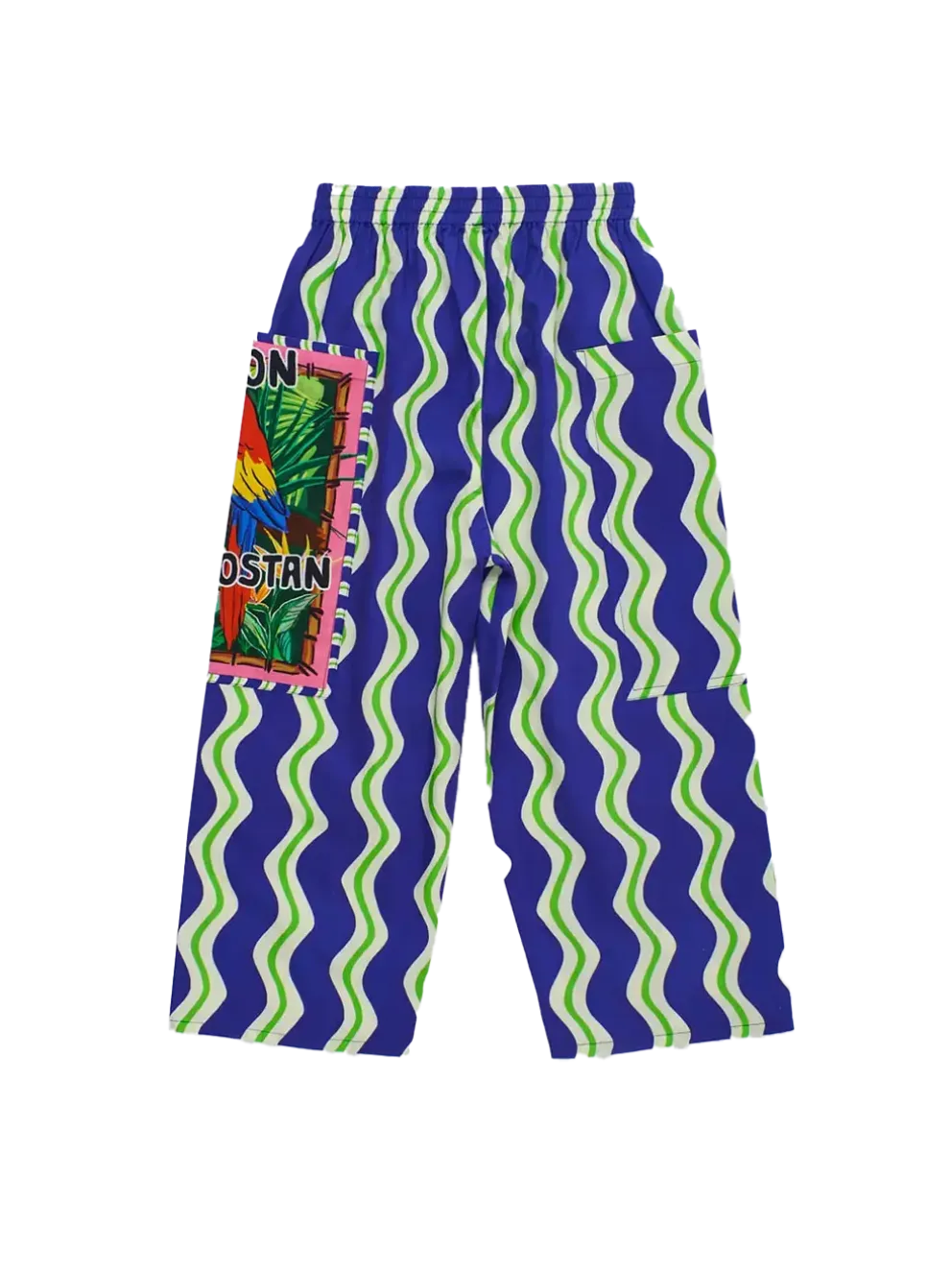 Loros Wavy Pants Navy Blue