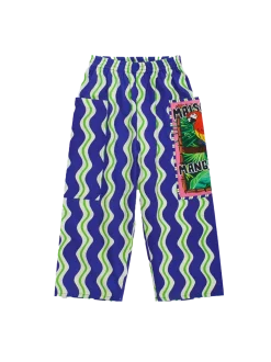 Loros Wavy Pants Navy Blue
