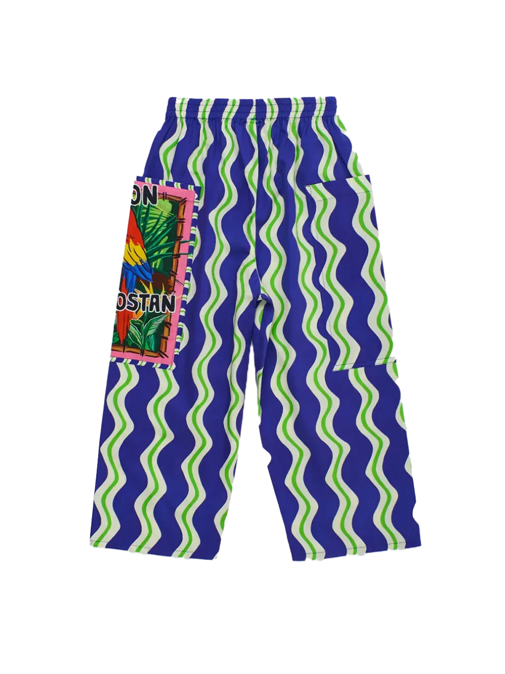 Loros Wavy Pants Navy Blue