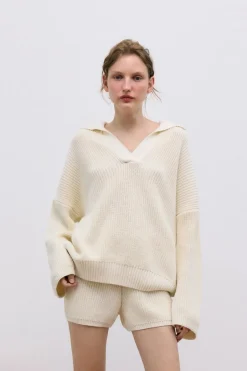 Lotus Woman Polo Ecru