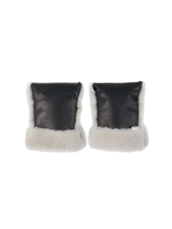 Luksusowe mufki do wózka z naturalną wełną merino