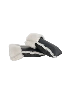 Luksusowe mufki do wózka z naturalną wełną merino