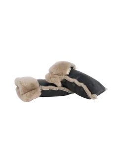 Luksusowe mufki do wózka z naturalną wełną merino