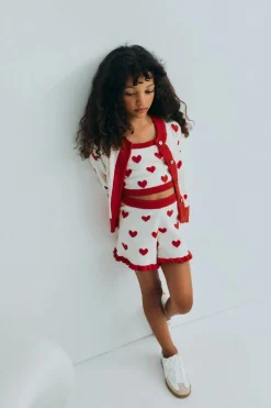Maqui Short Hearts Jacquard