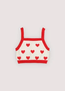Maqui Top Hearts Jacquard