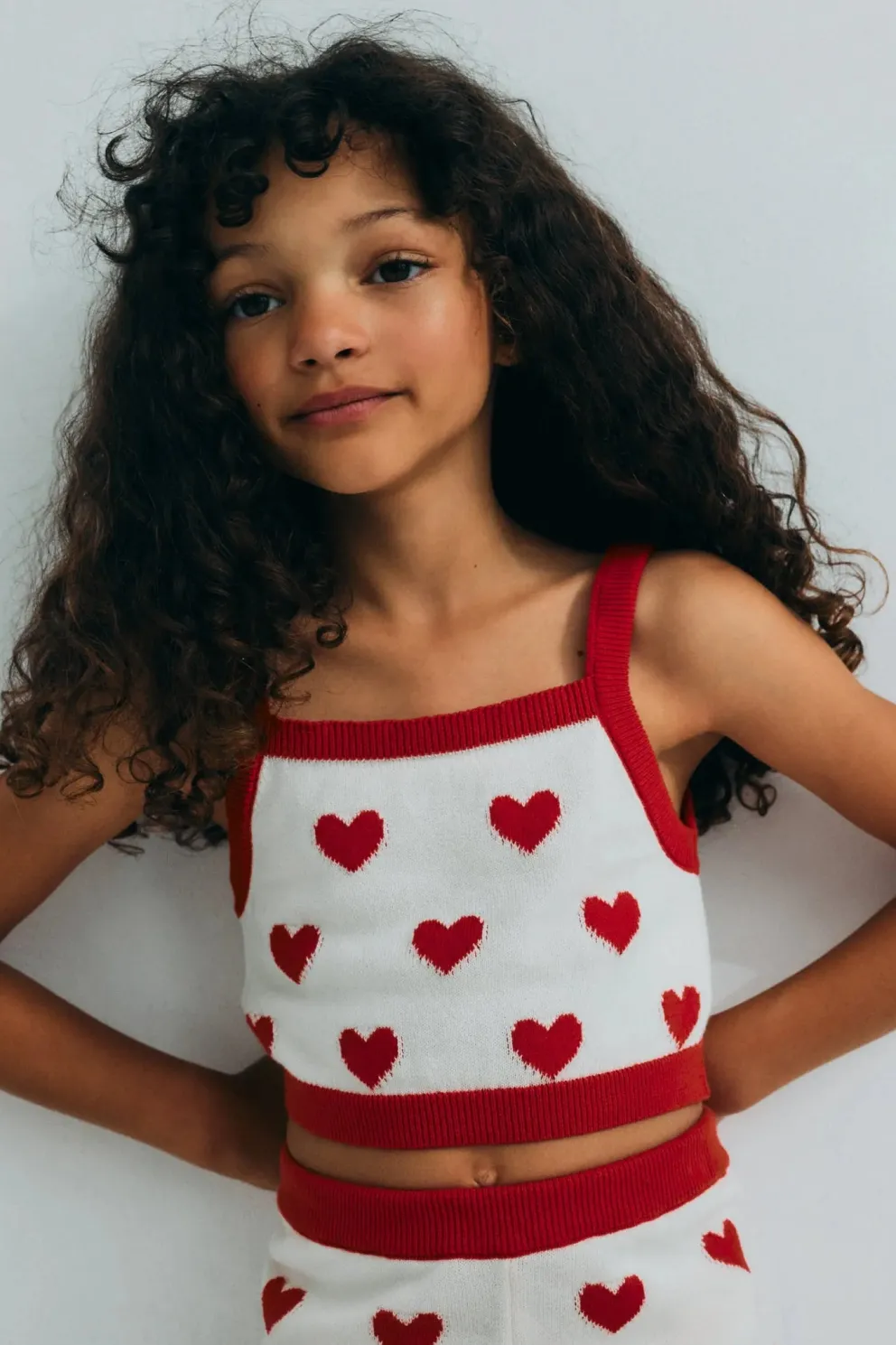 Maqui Top Hearts Jacquard