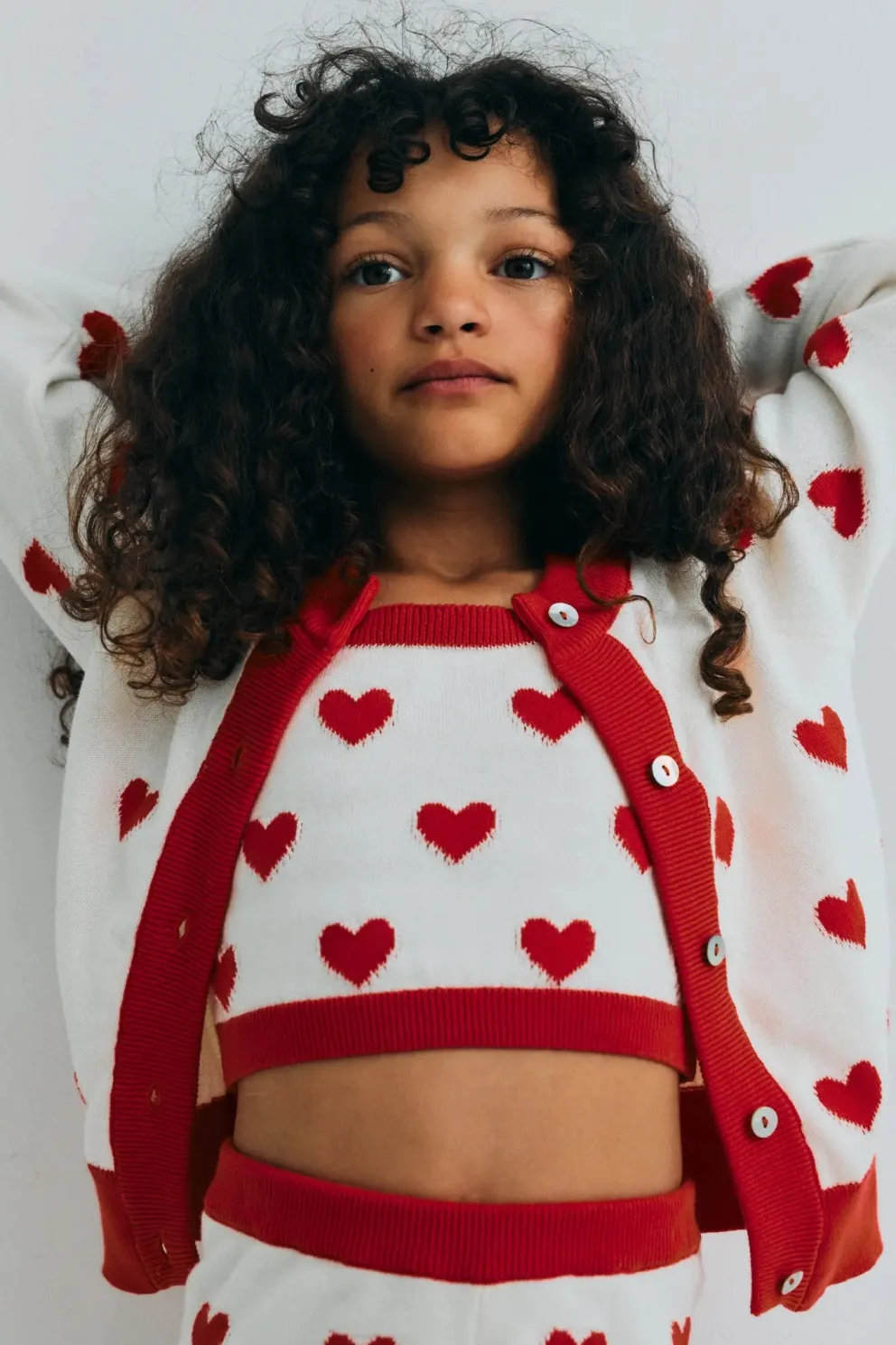Maqui Top Hearts Jacquard