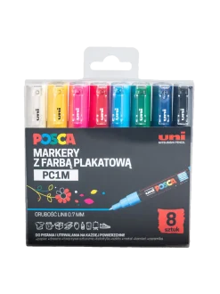 Markery z farbą plakatową POSCA PC1M
