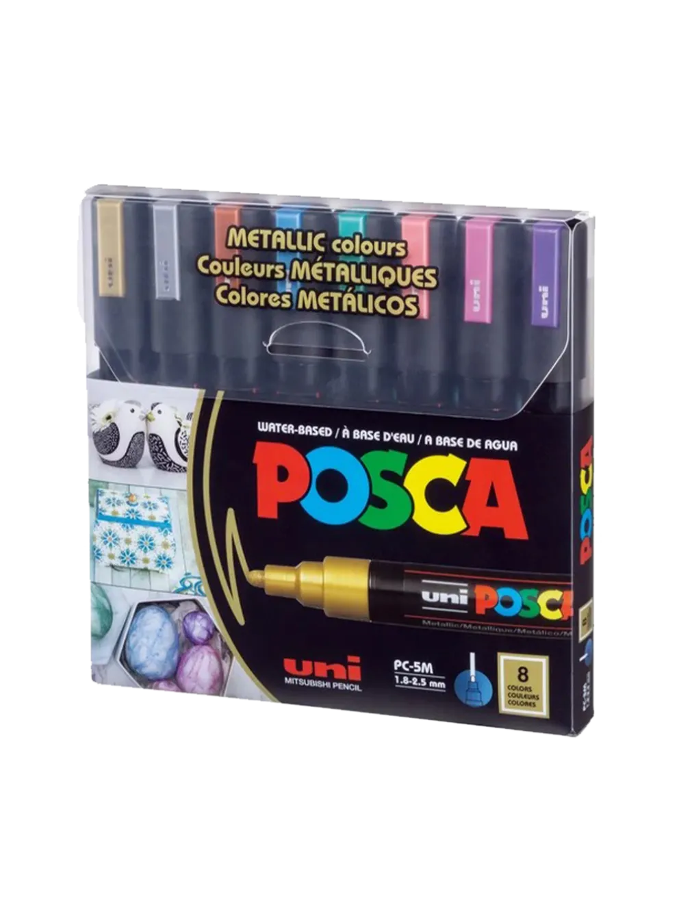Markery z farbą plakatową POSCA PC5M