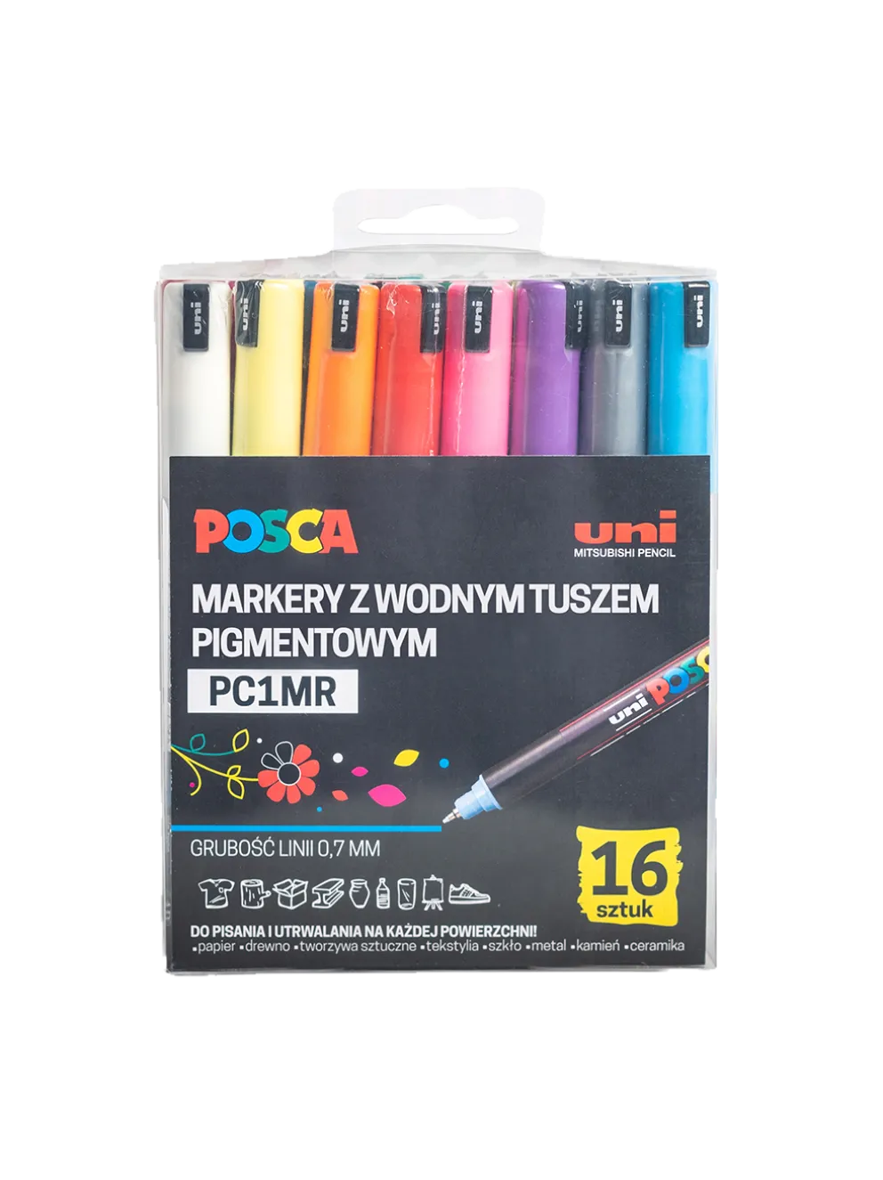 Markery z farbą plakatową POSCA PC1MR
