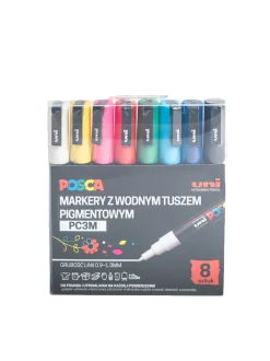 Markery z farbą plakatową POSCA PC3M