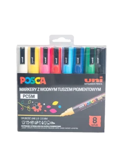 Markery z farbą plakatową POSCA PC5M