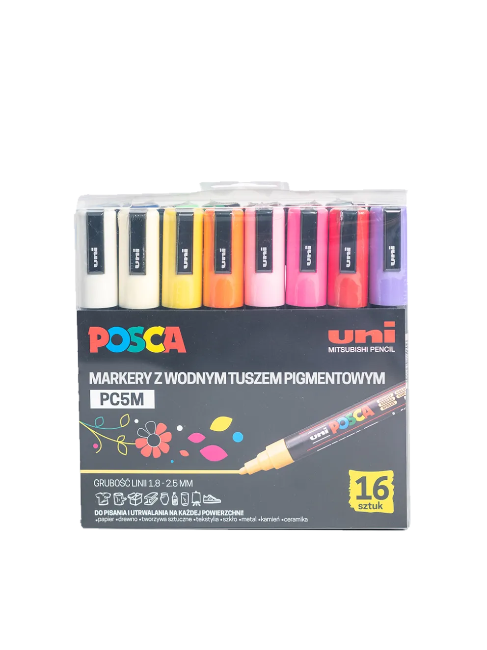 Markery z farbą plakatową POSCA PC5M