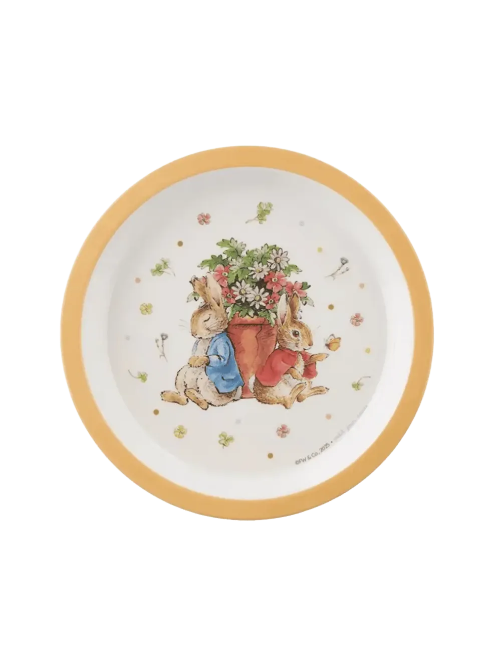 Mały talerz dziecięcy z melaminy Peter Rabbit