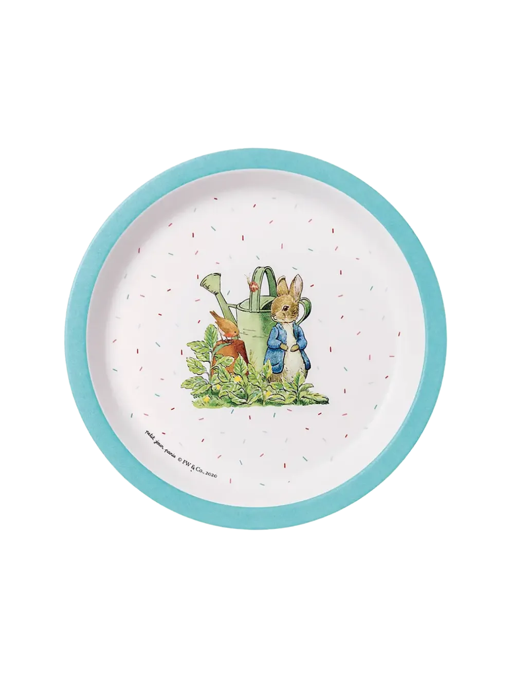 Mały talerz dziecięcy z melaminy Peter Rabbit