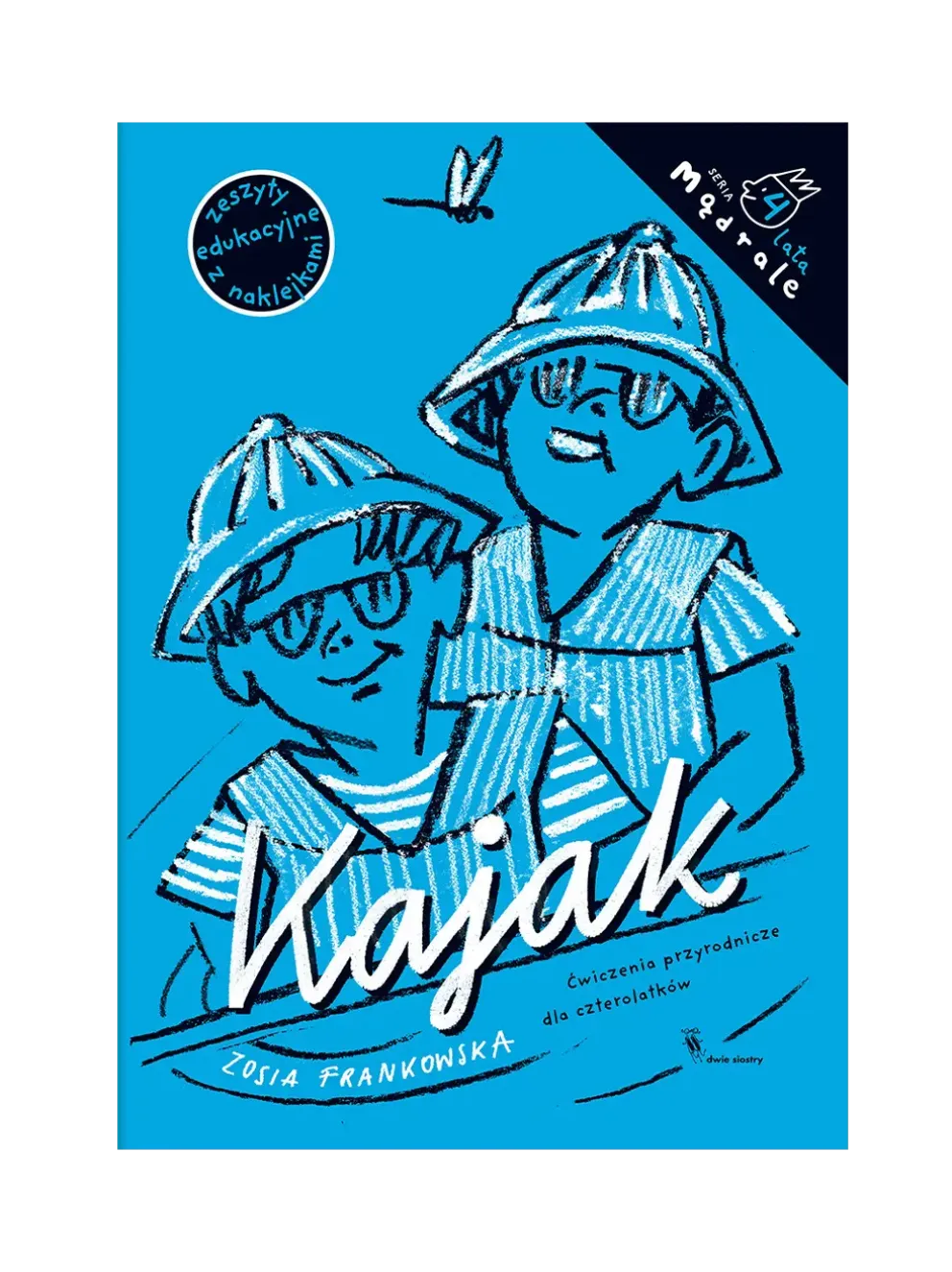 Mądrale zeszyt edukacyjny z naklejkami 4-latki. Kajak