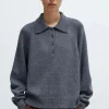 Merino Wool Polo Sweater