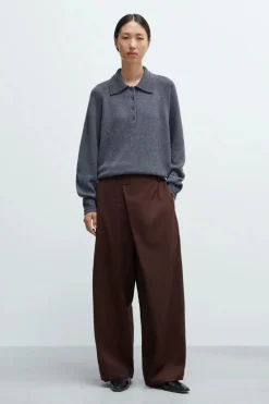 Merino Wool Polo Sweater