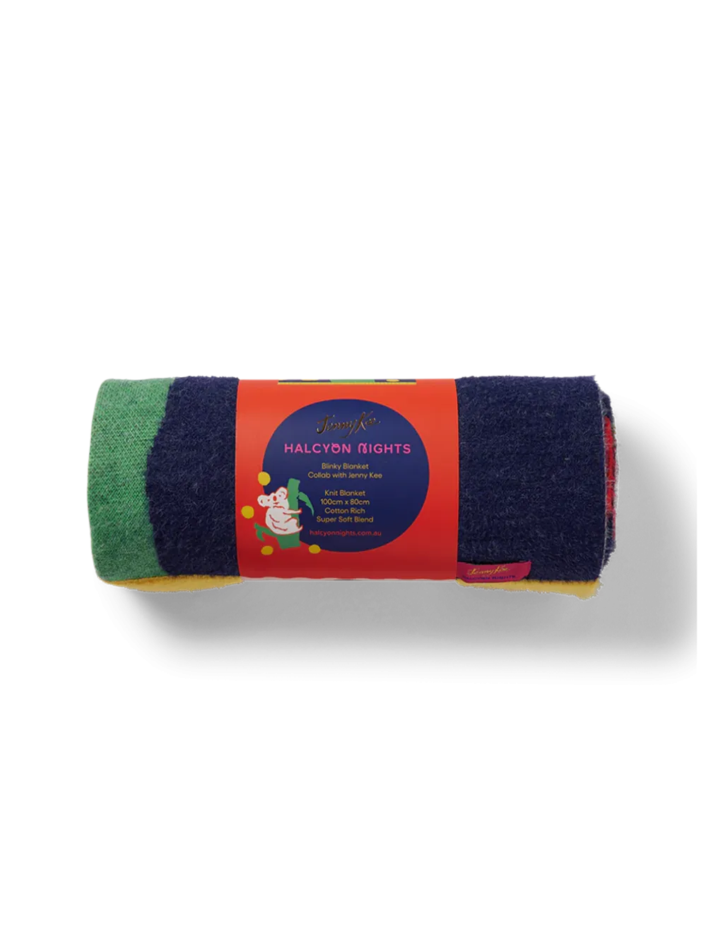 Miękki kocyk z kolorowym wzorem