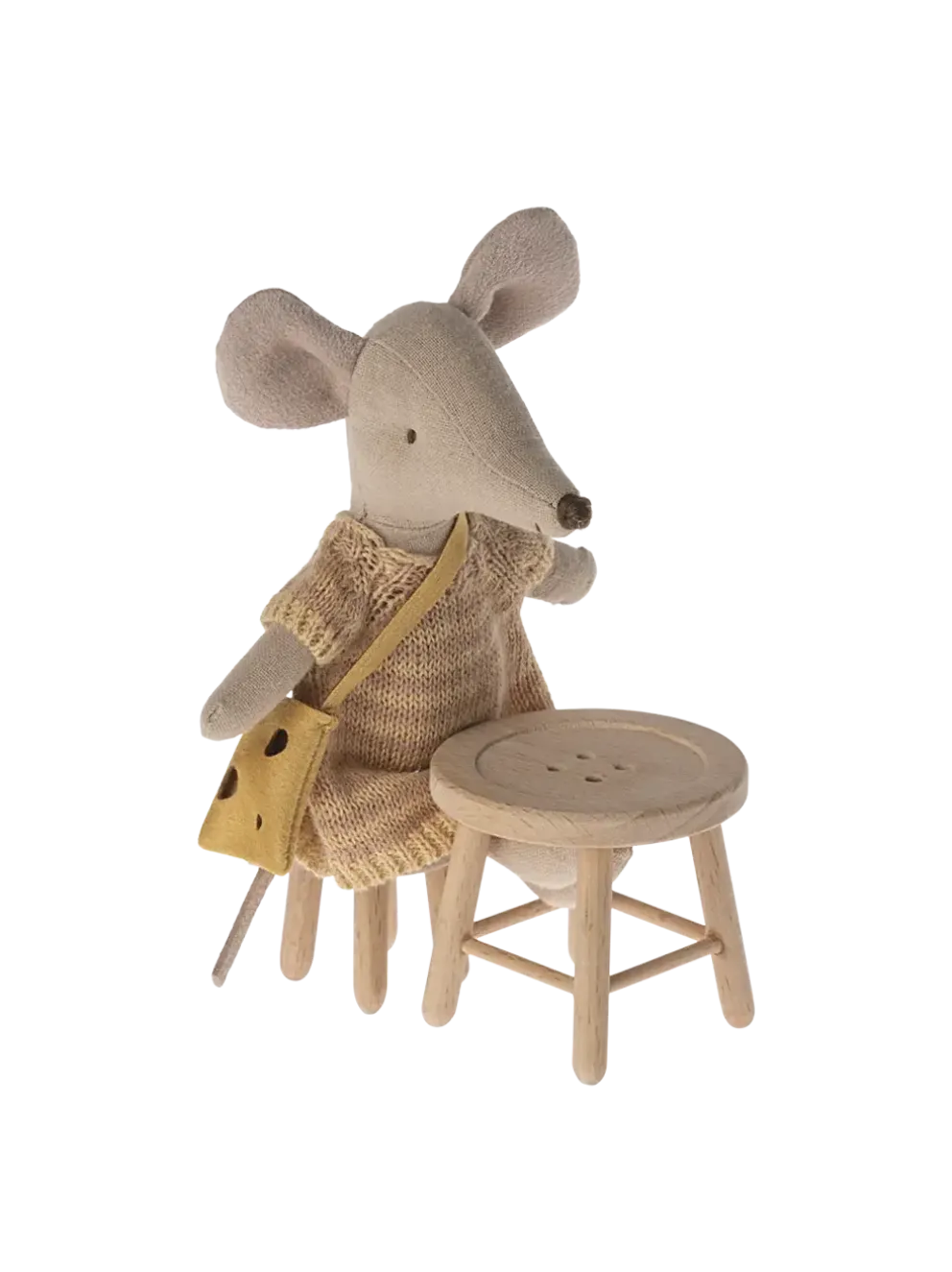 Miniaturowy stolik z taboretem