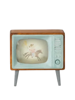 Miniaturowy telewizor retro