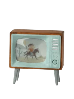 Miniaturowy telewizor retro
