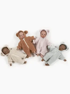 Mini laleczka 17 cm w kombinezonie z uszkami